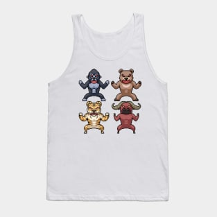 Wild pixel animal art Tank Top